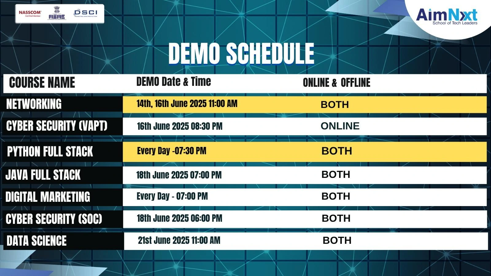 DemoSchedule