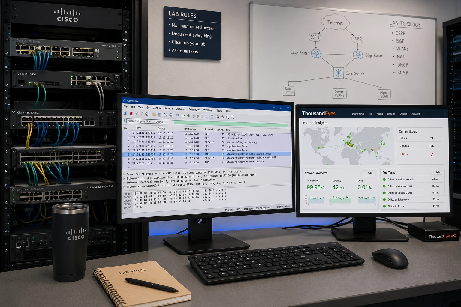 Enterprise networking lab AIMNXT KPHB Hyderabad