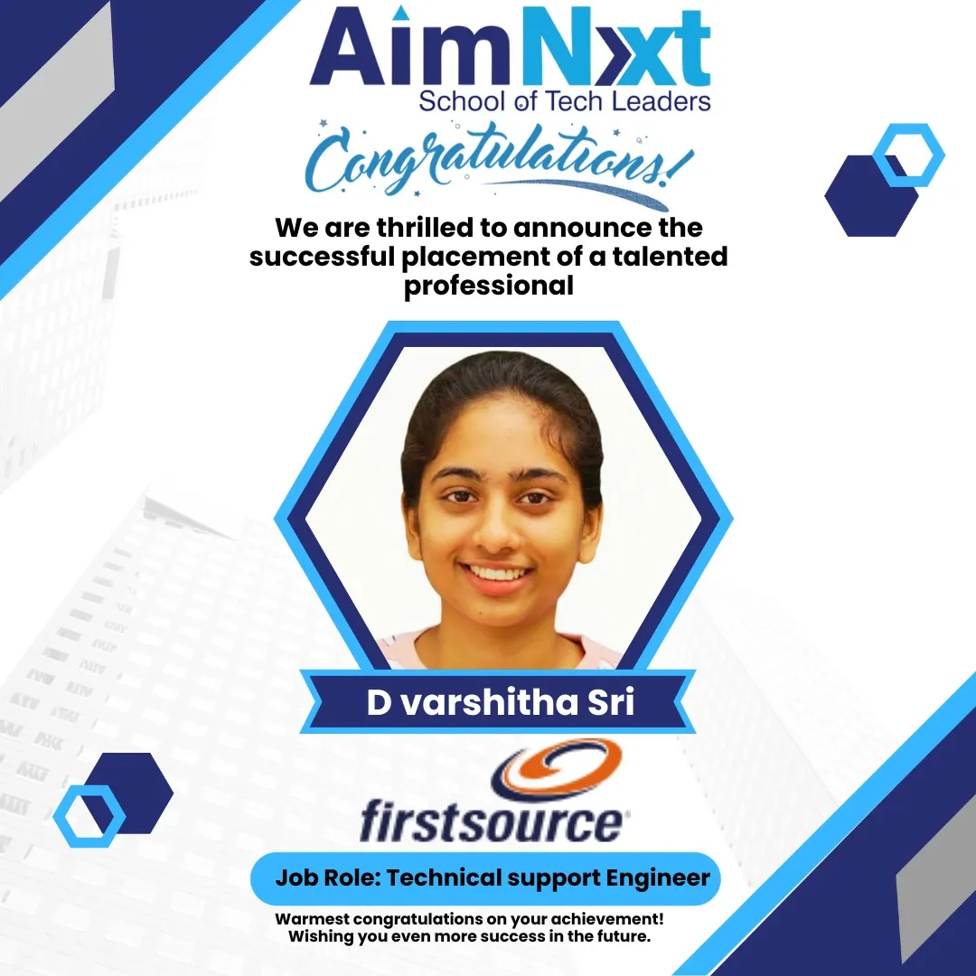 AimNxt Placement Success Story